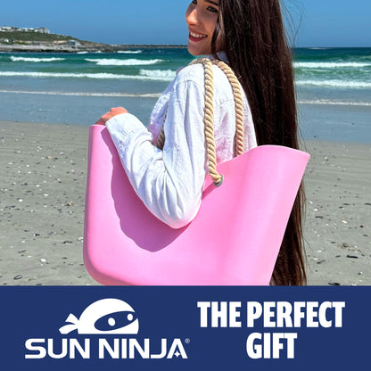 Sun Ninja Rubber Tote Bag